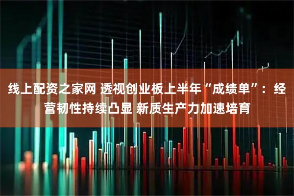 线上配资之家网 透视创业板上半年“成绩单”：经营韧性持续凸显 新质生产力加速培育
